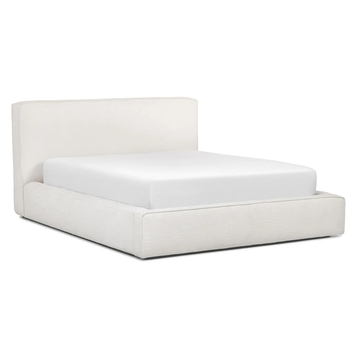 Cigar Queen Upholstered Storage Bed - Ankara Ivory - Image 15