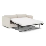 Leigh 86_ Sofa Bed - Ivory Wool Bouclé
