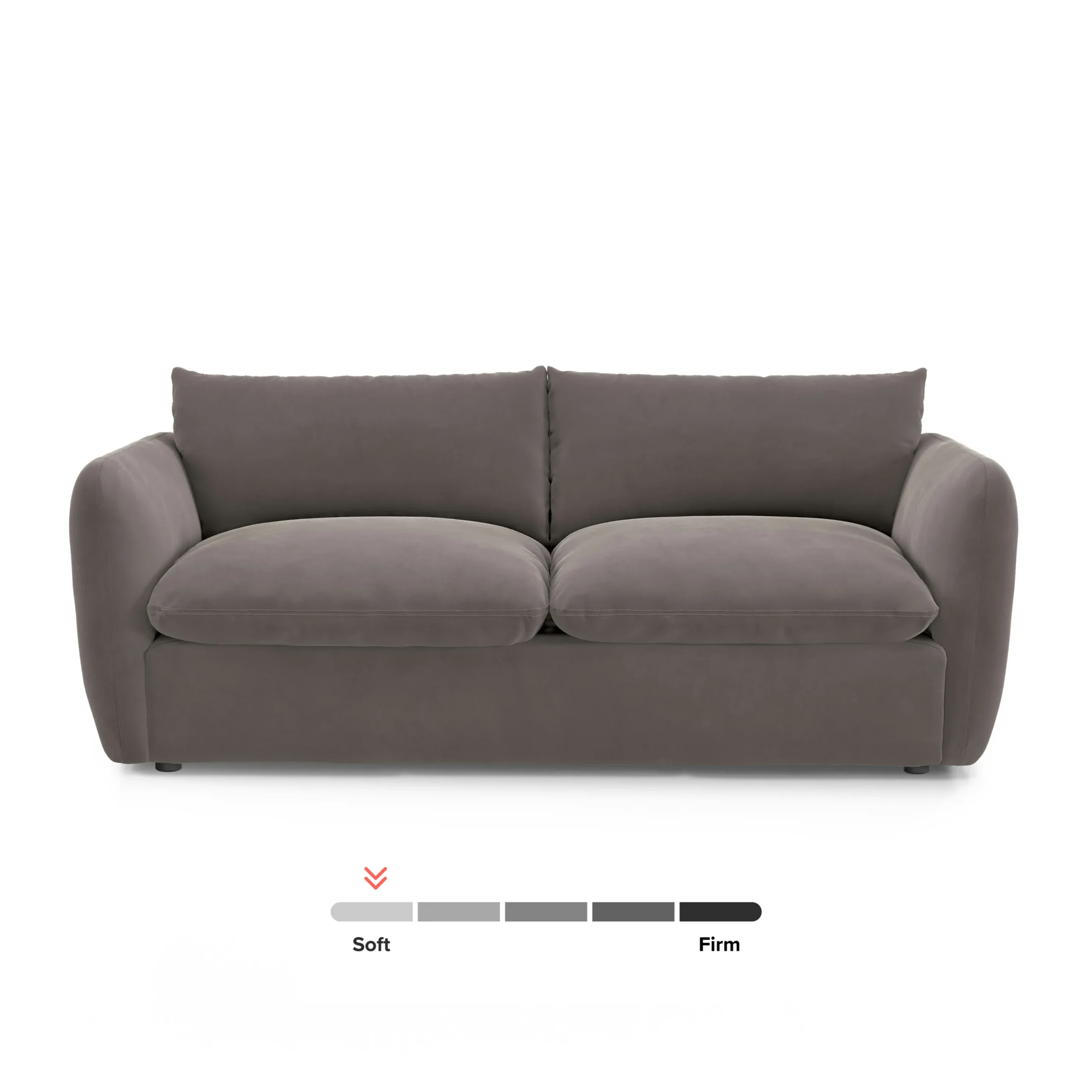 Leigh 86_ Velvet Sofa Bed - Hale Warm Gray - Image 15