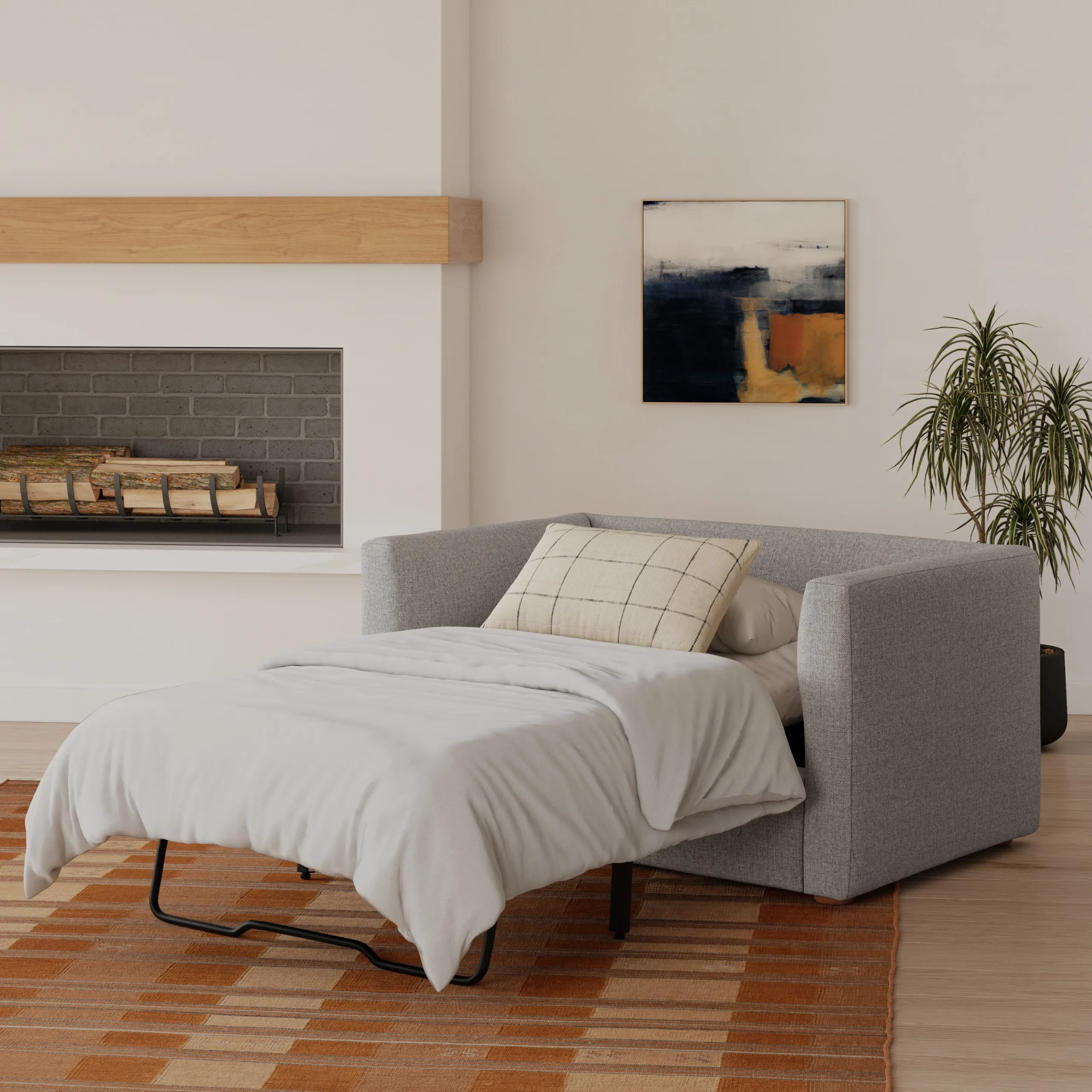 Marina 57_ Sleeper Chair - Hestia Gray - Image 8