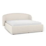 Kayra King Upholstered Storage Bed - Ivory Bouclé