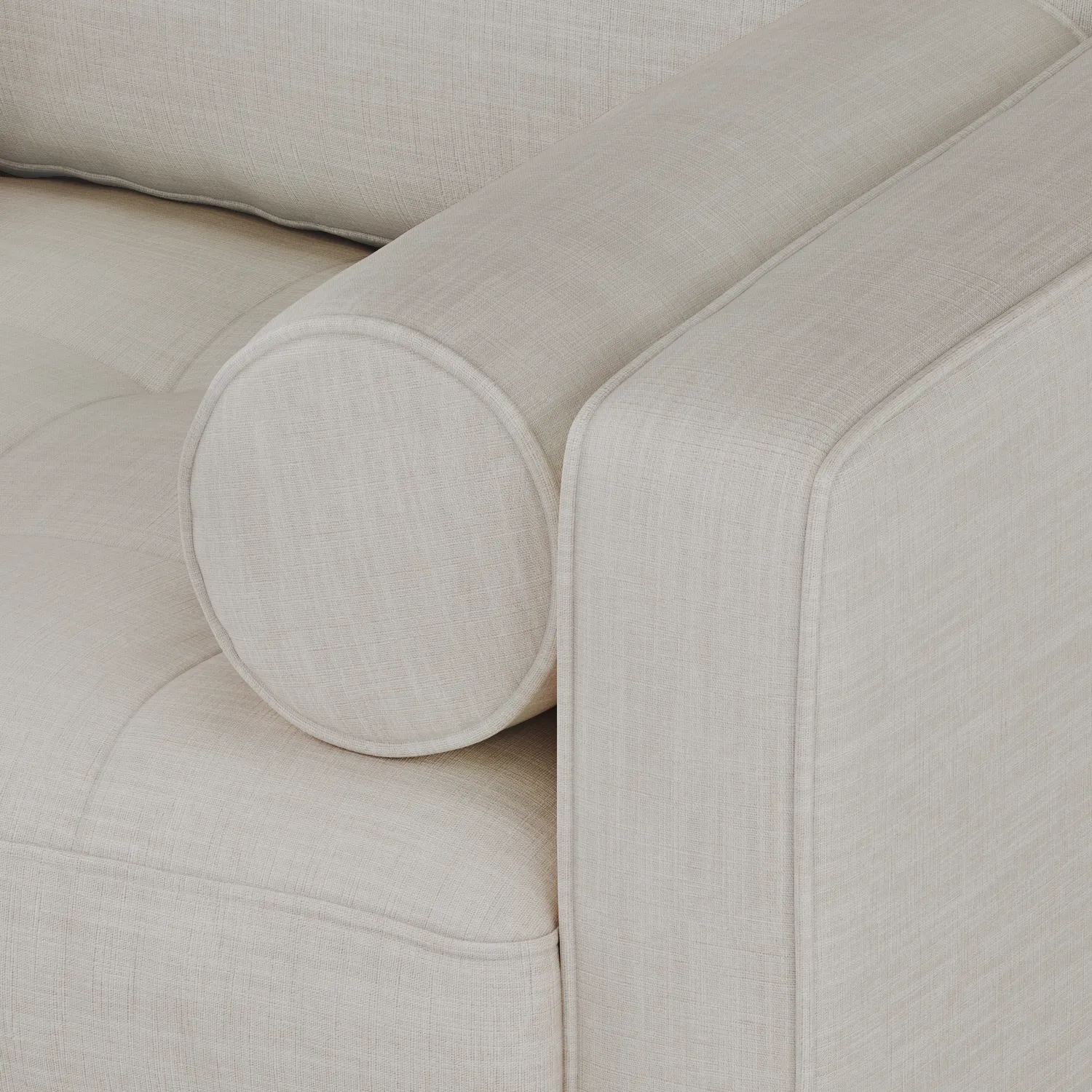 Sven 42_ Tufted Lounge Chair - Biscuit Cream - Image 6