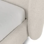 Kayra Queen Upholstered Bed - Ivory Bouclé