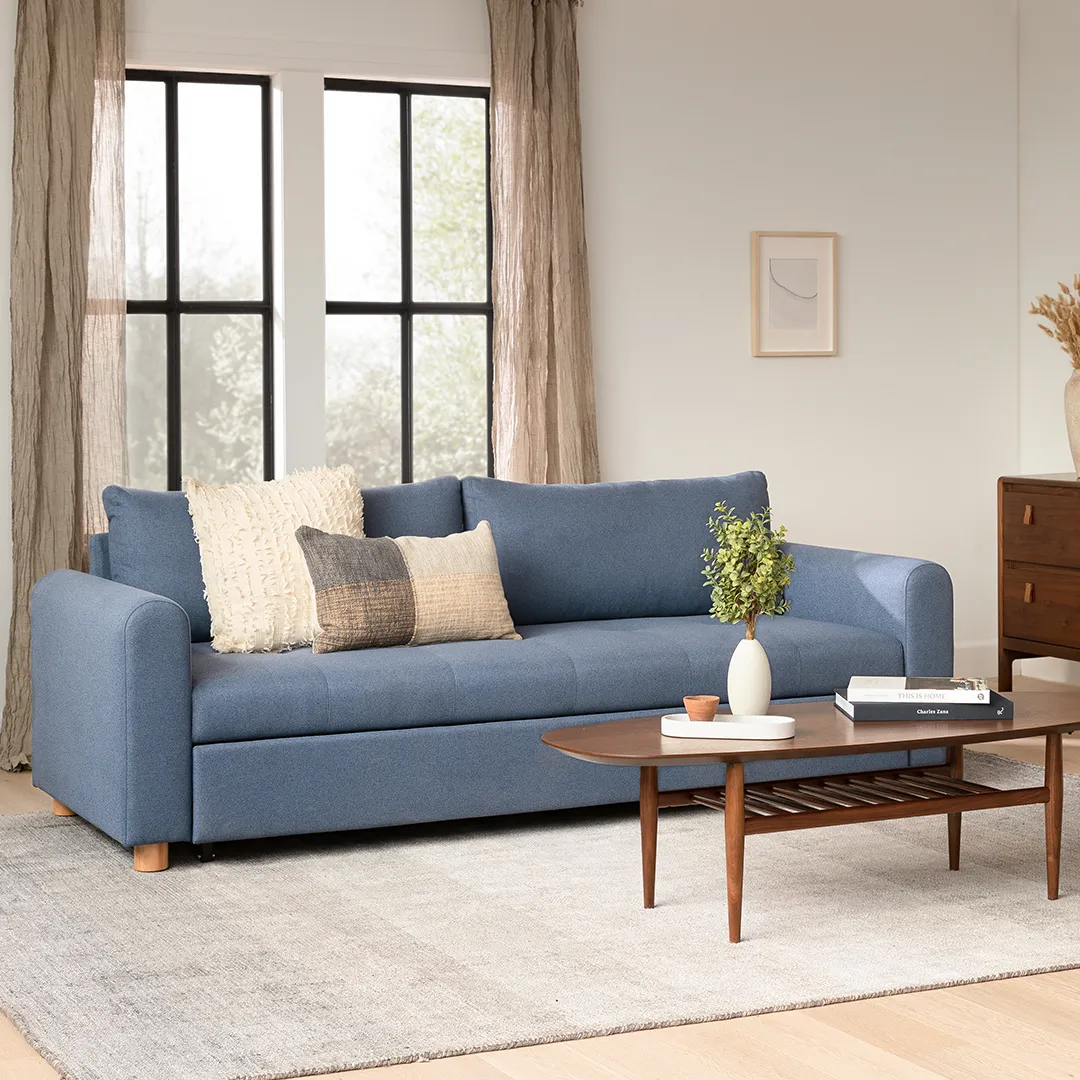 Nordby 87_ Sofa Bed - Lull Blue - Image 5