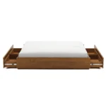 Leif King Platform Storage Bed - Smoked Oak