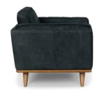Timber 41_ Leather Lounge Chair - Charme Black