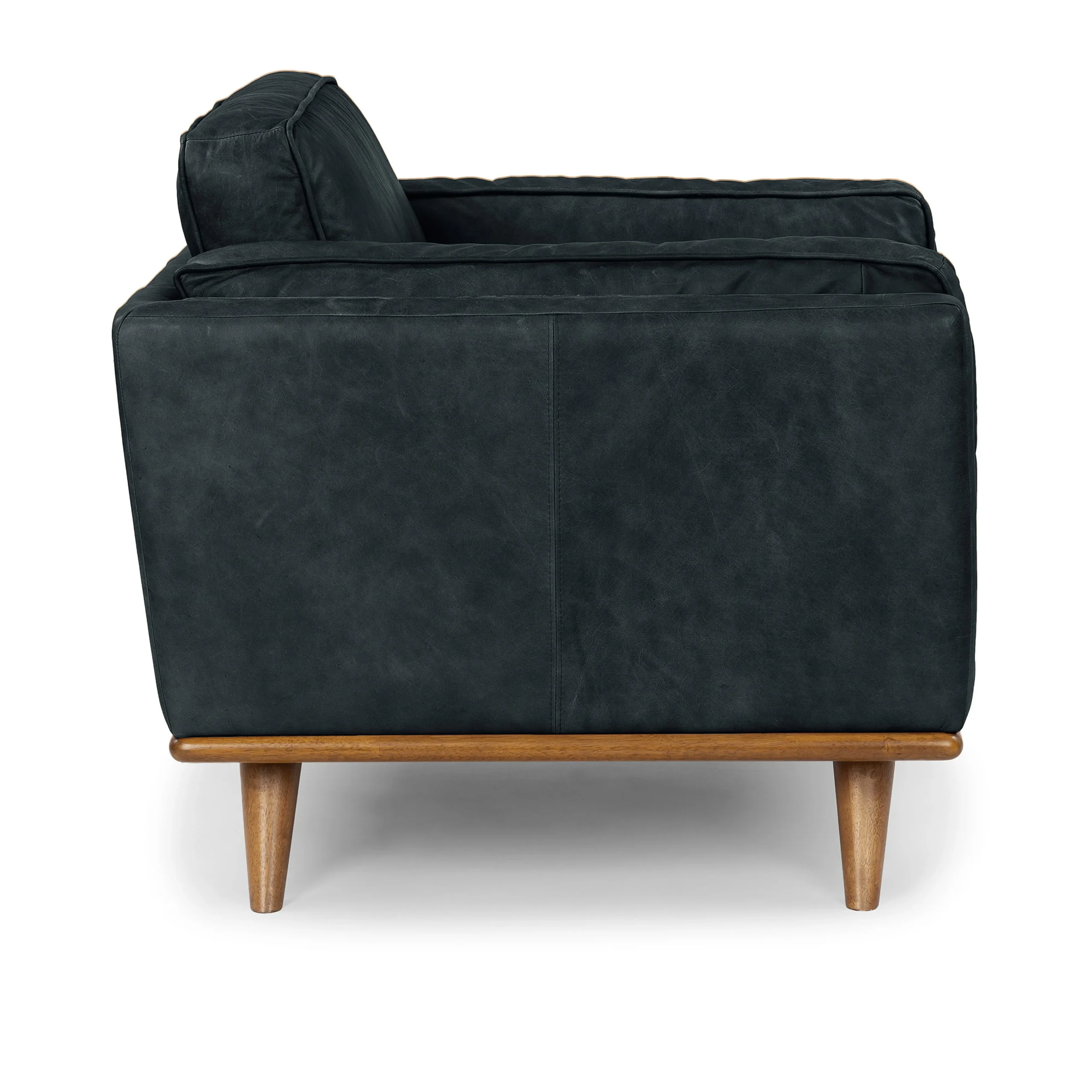 Timber 41_ Leather Lounge Chair - Charme Black - Image 9