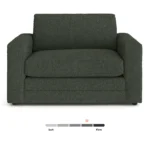Riley 57.5_ Sleeper Chair - Green Wool Bouclé