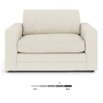 Riley 57.5_ Sleeper Chair - Ivory Wool Bouclé