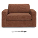 Riley 57.5_ Sleeper Chair - Napa Rust