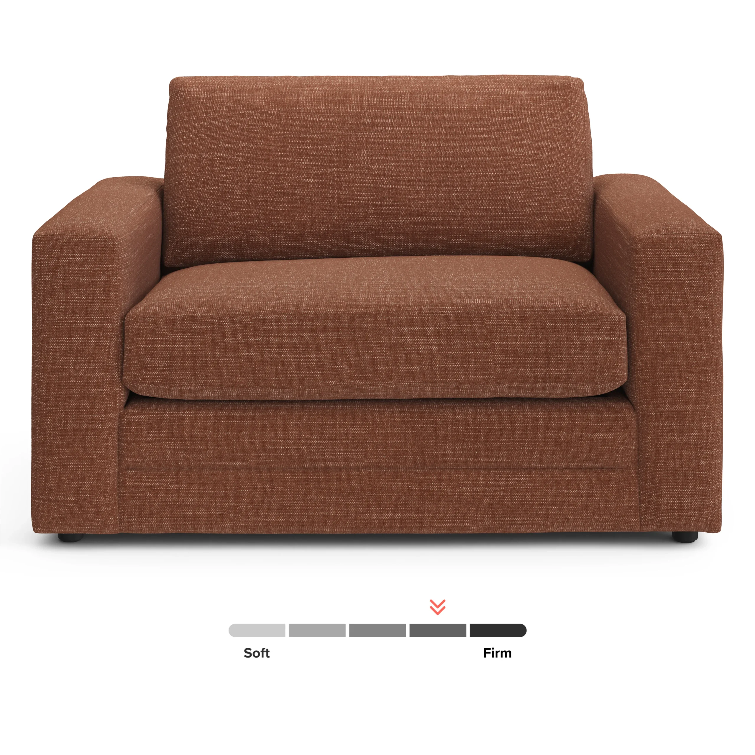 Riley 57.5_ Sleeper Chair - Napa Rust - Image 5