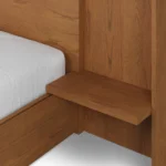 Leif King Storage Bed with Nightstands Set - Smoked Oak