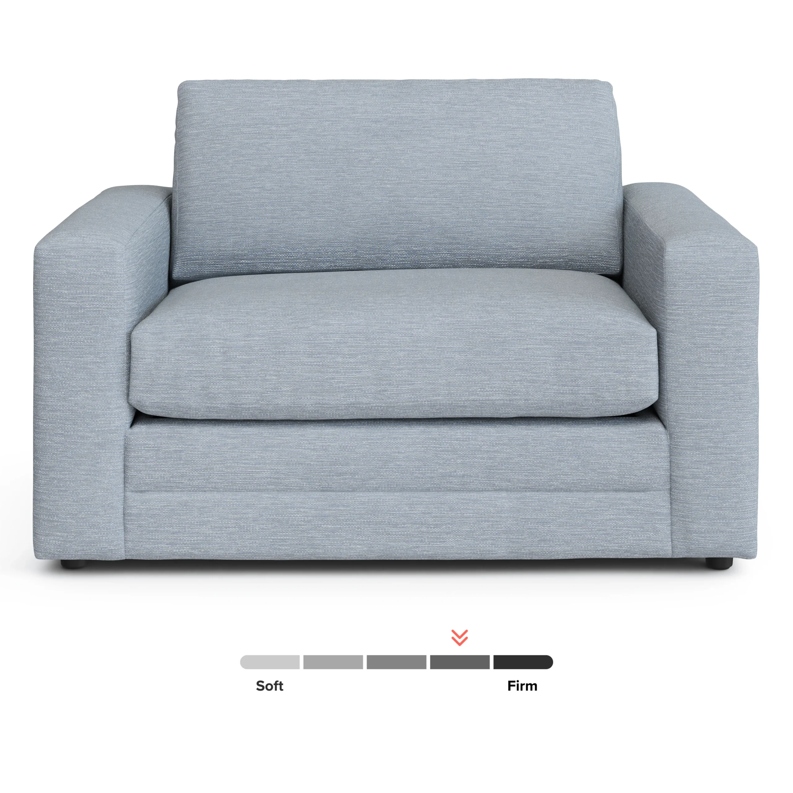 Riley 57.5_ Sleeper Chair - Silver Light Blue - Image 5