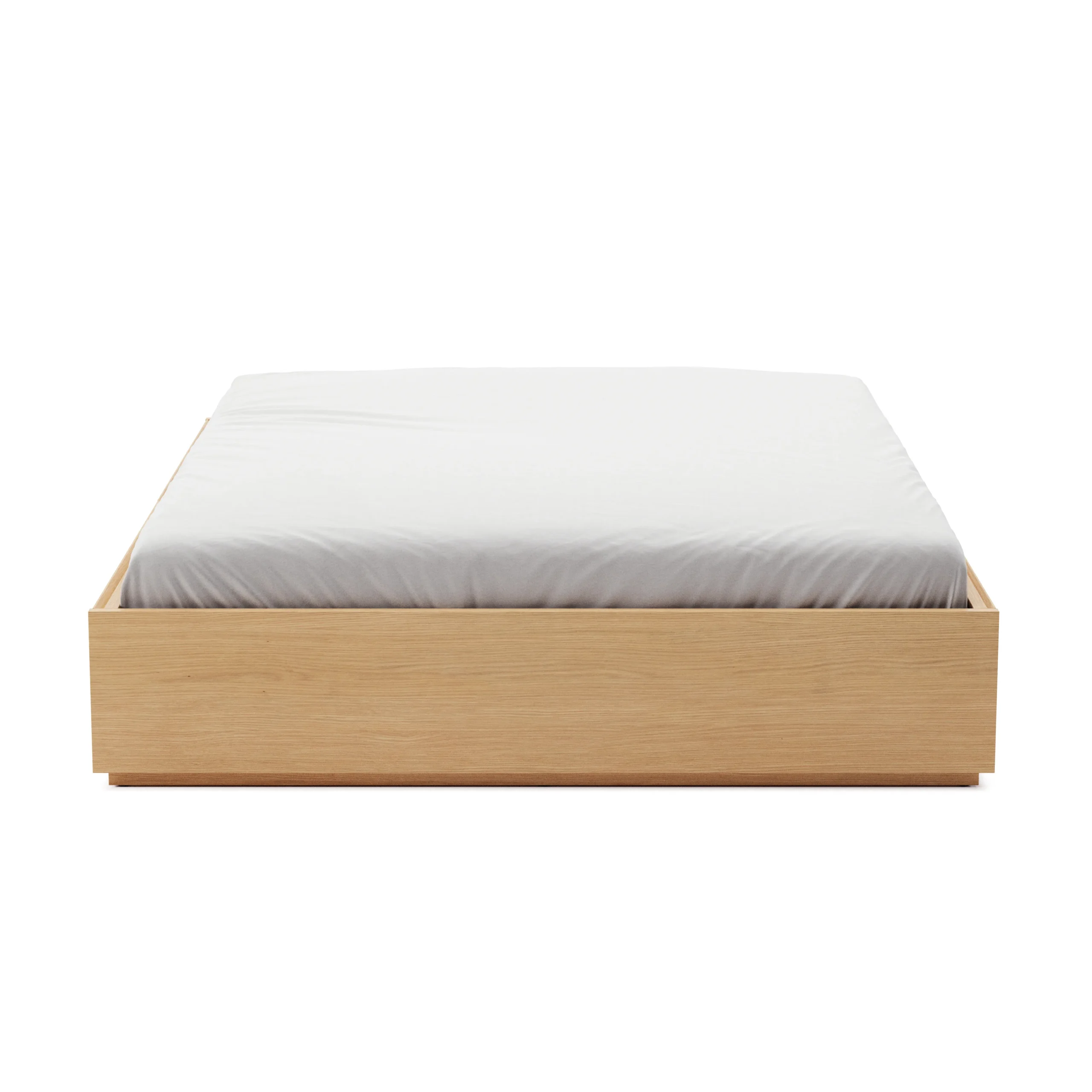 Leif Queen Platform Storage Bed - White Oak - Image 7