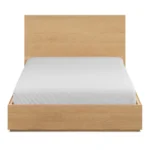 Leif Queen Storage Bed - White Oak