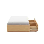 Leif Twin Platform Storage Bed - White Oak