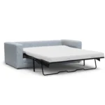 Riley 84_ Sofa Bed - Silver Light Blue