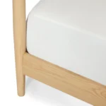 Lenia King Canopy Bed - White Oak