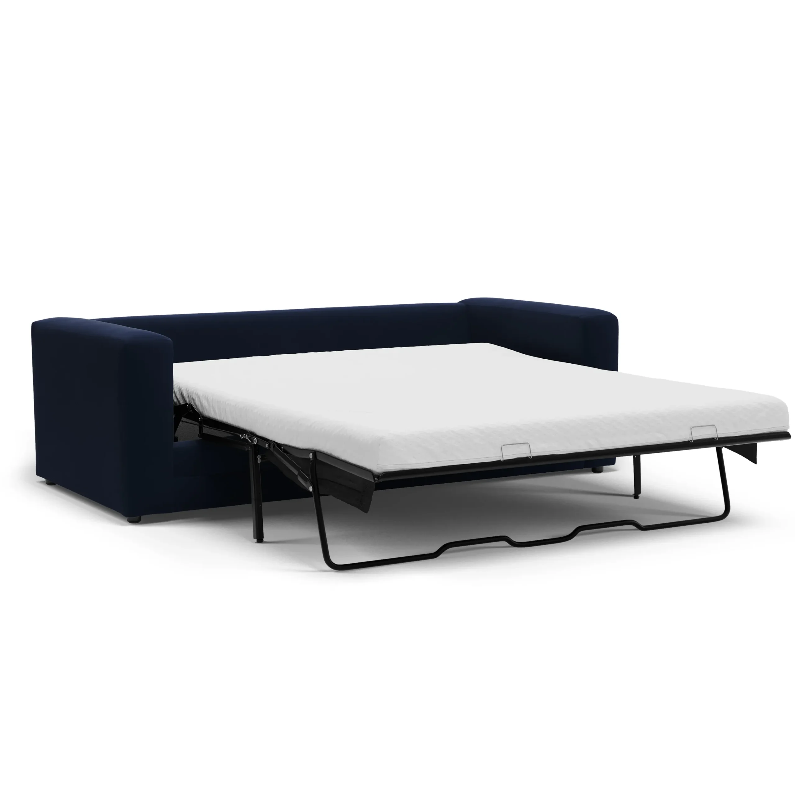 Riley 84_ Velvet Sofa Bed - Hale Ink - Image 6