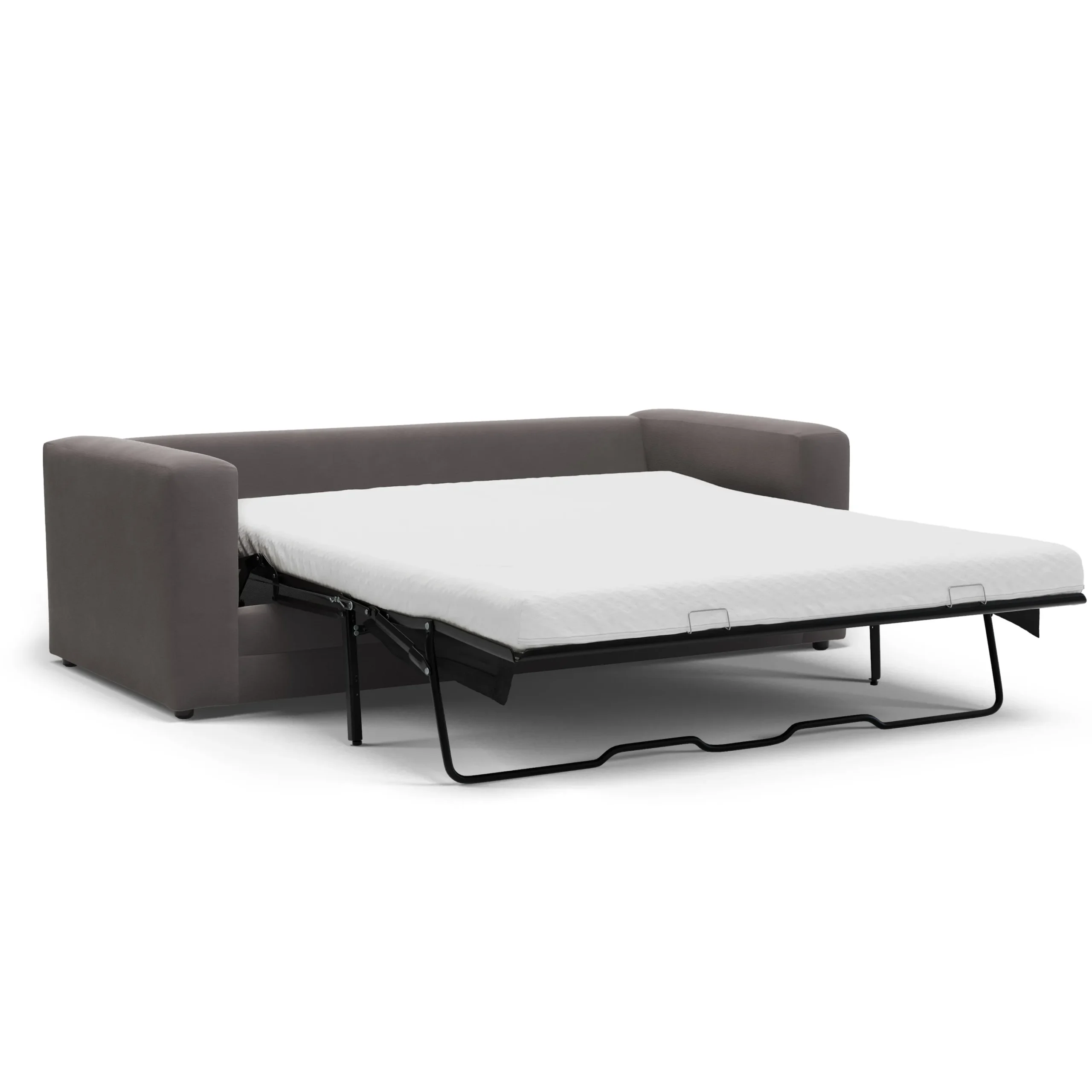 Riley 84_ Velvet Sofa Bed - Hale Warm Gray - Image 6