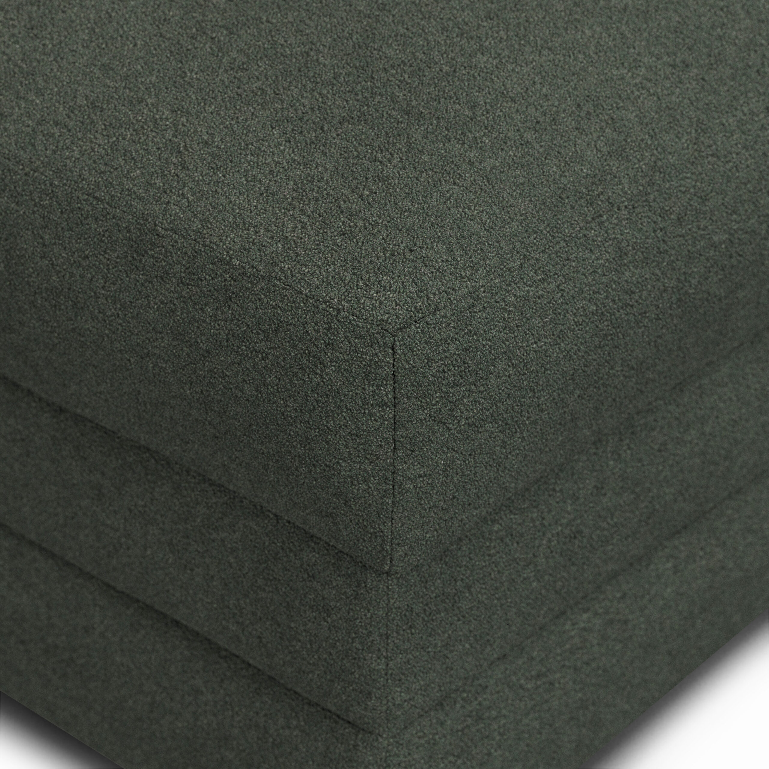 Riley 28_ Ottoman - Green Wool Bouclé - Image 5