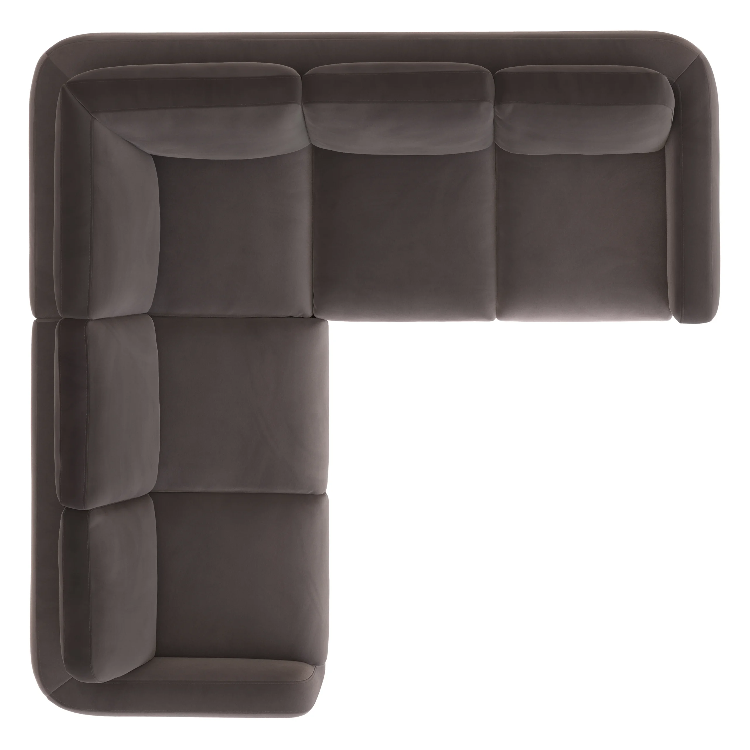 Vati 92_ Velvet Corner Sectional - Natural Oak and Hale Warm Gray - Image 2