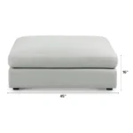 Beta 45_ Ottoman - Welsh Gray