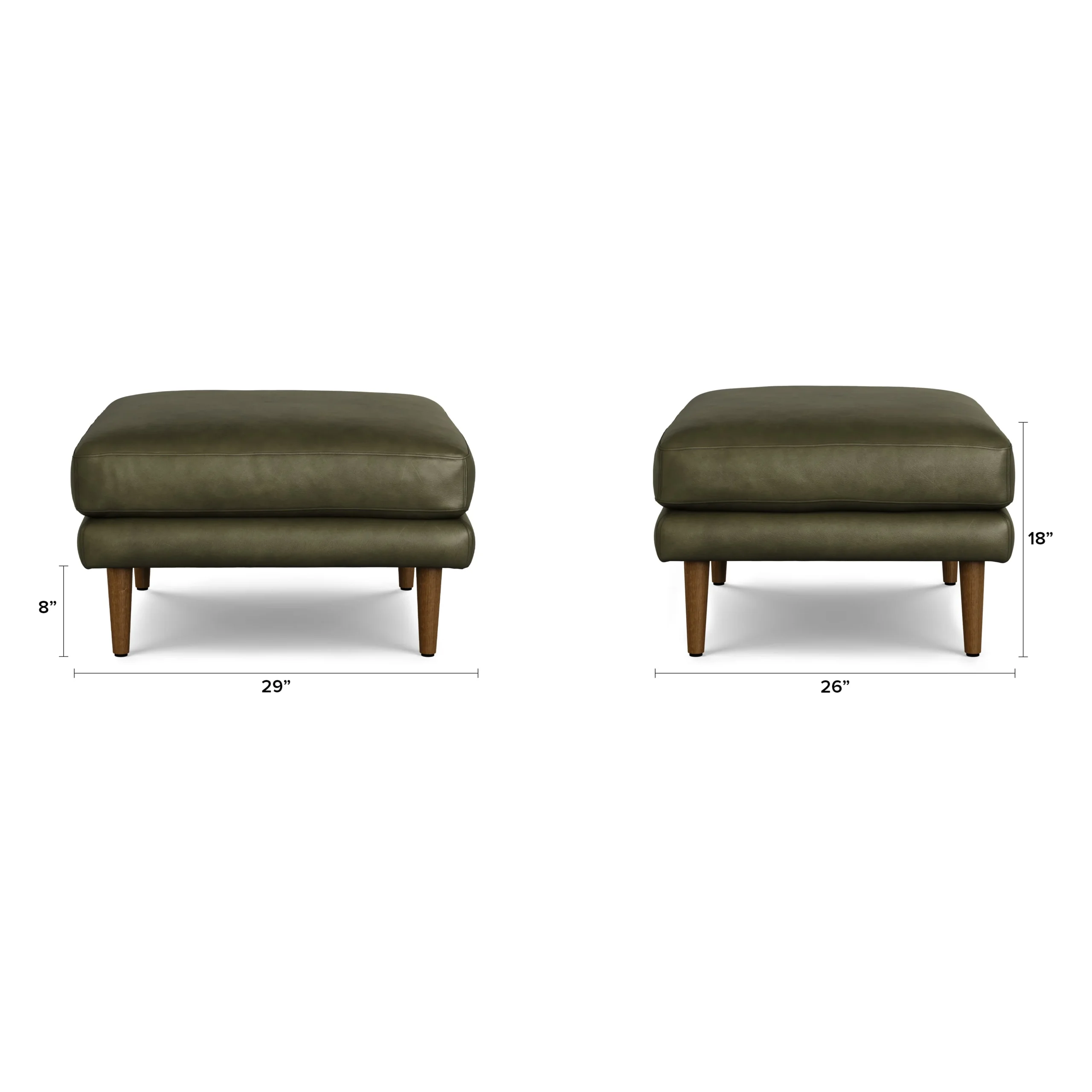 Burrard 29_ Ottoman - Forest Green - Image 2