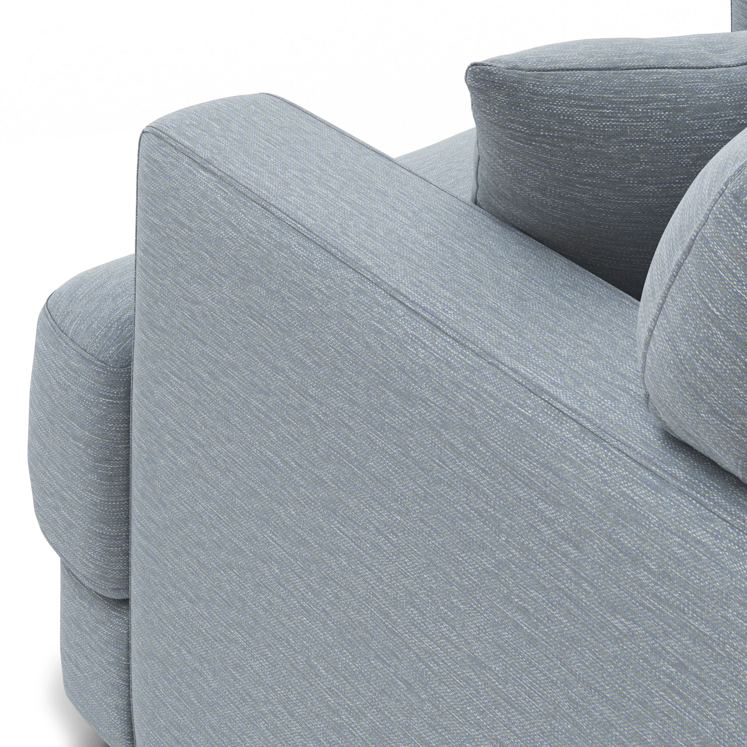 Dawn 40_ Lounge Chair - Silver Light Blue - Image 6