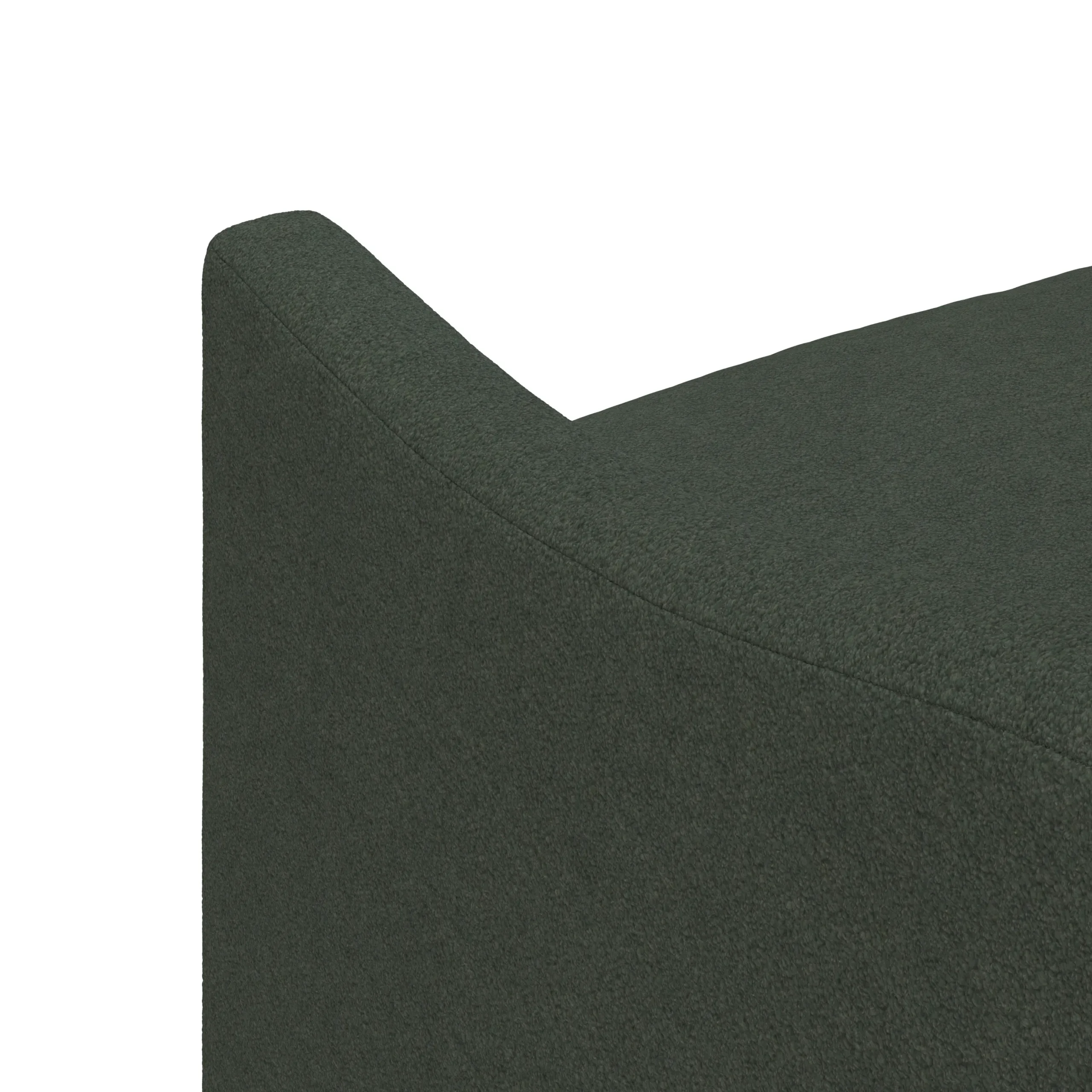 Landry 32.25_ Lounge Chair - Green Wool Bouclé - Image 7