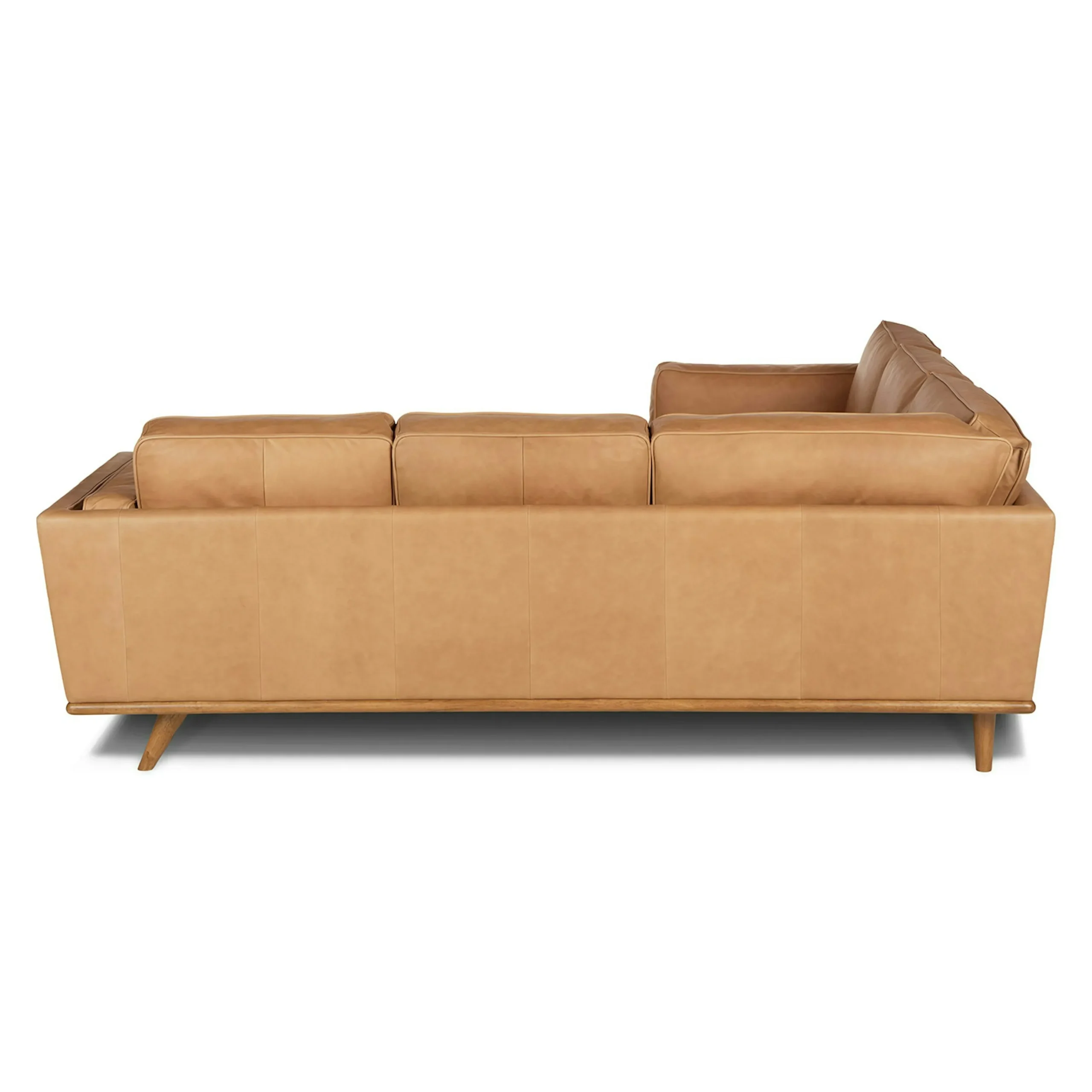Timber 93_ Leather Corner Sectional - Charme Tan - Image 7