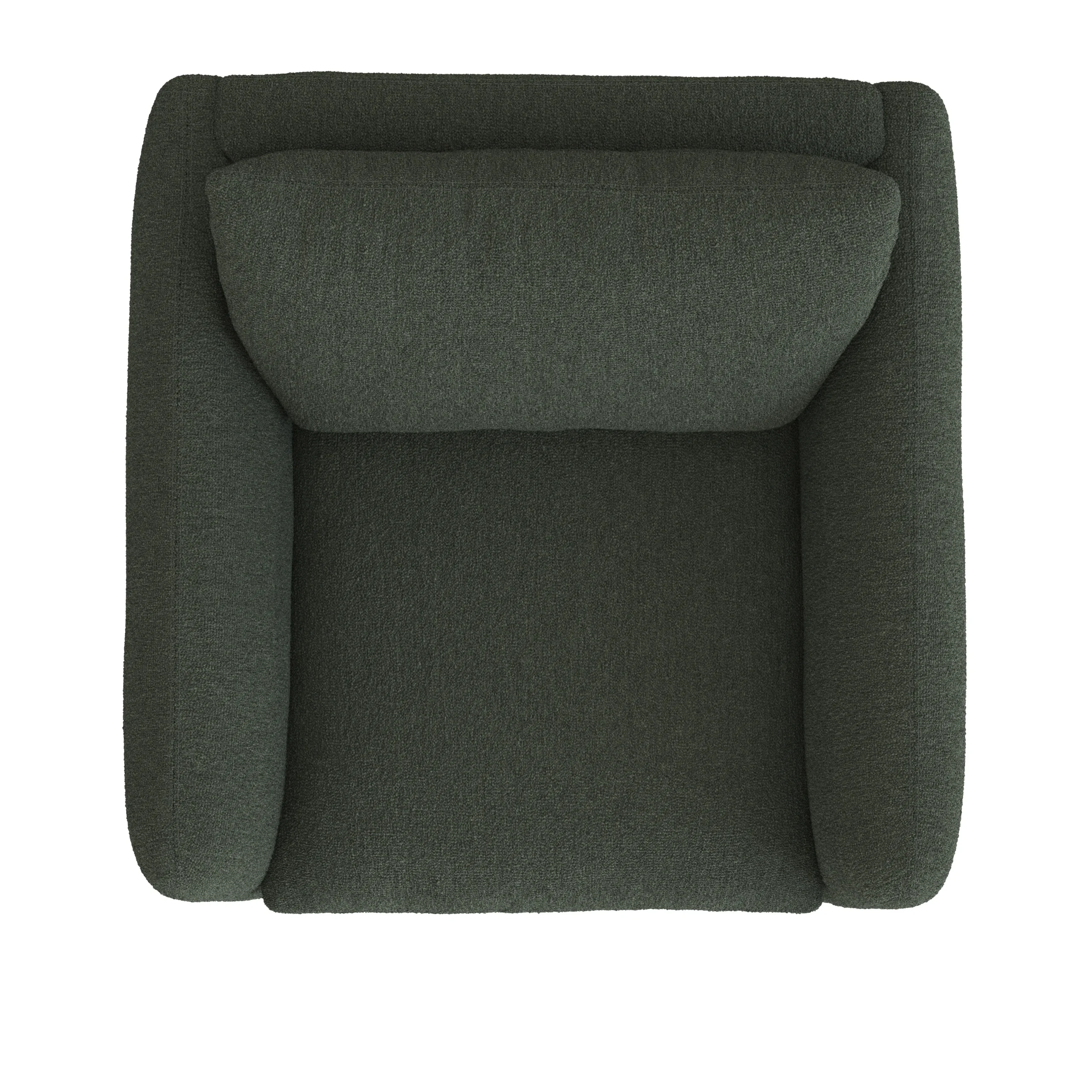 Leigh 42_ Lounge Chair - Green Wool Bouclé - Image 7