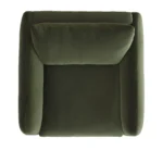 Leigh 42_ Velvet Lounge Chair - Hale Fir Green