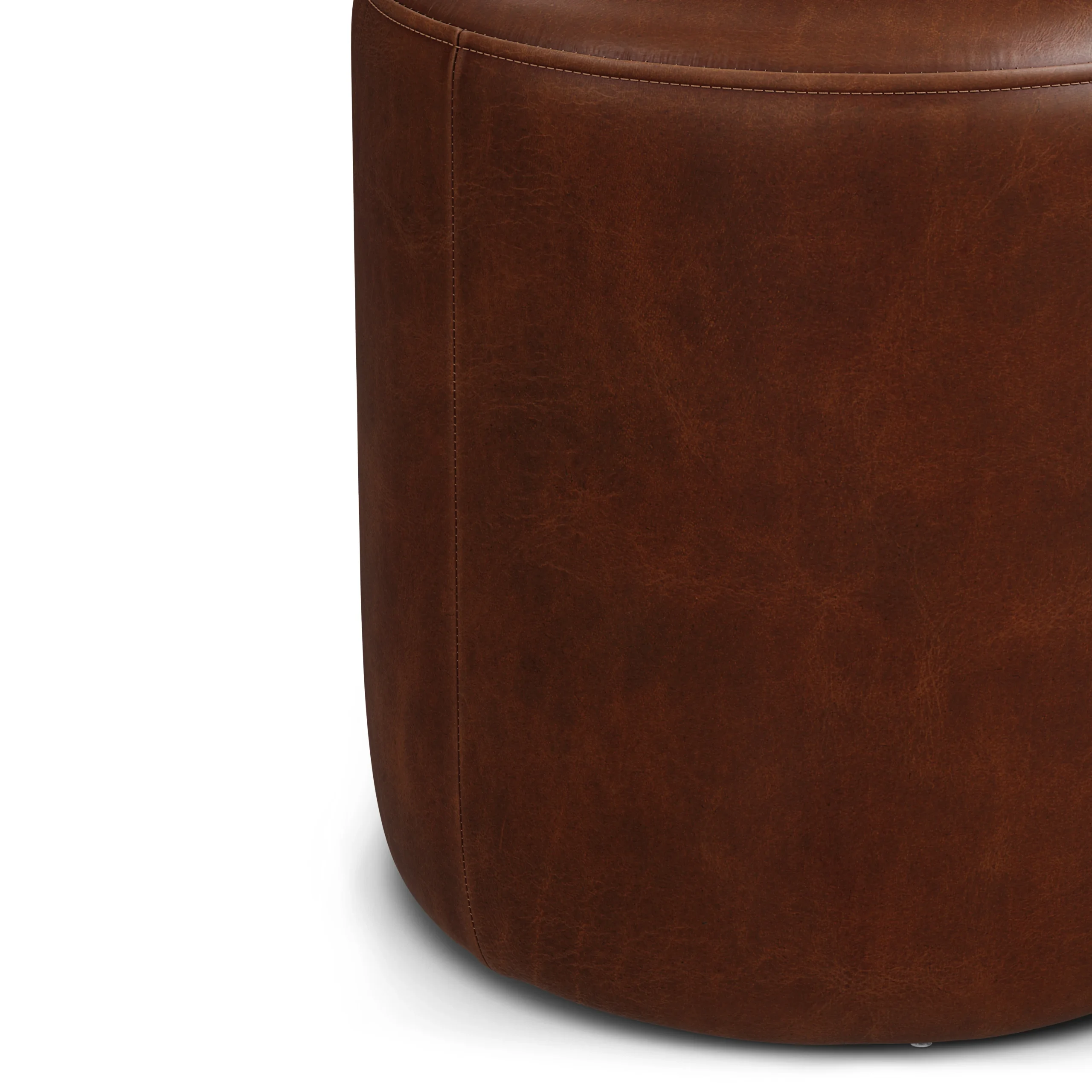 Cilo 16_ Leather Ottoman - Indiana Brown - Image 4