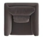Marina 38_ Velvet Lounge Chair - Hale Warm Gray
