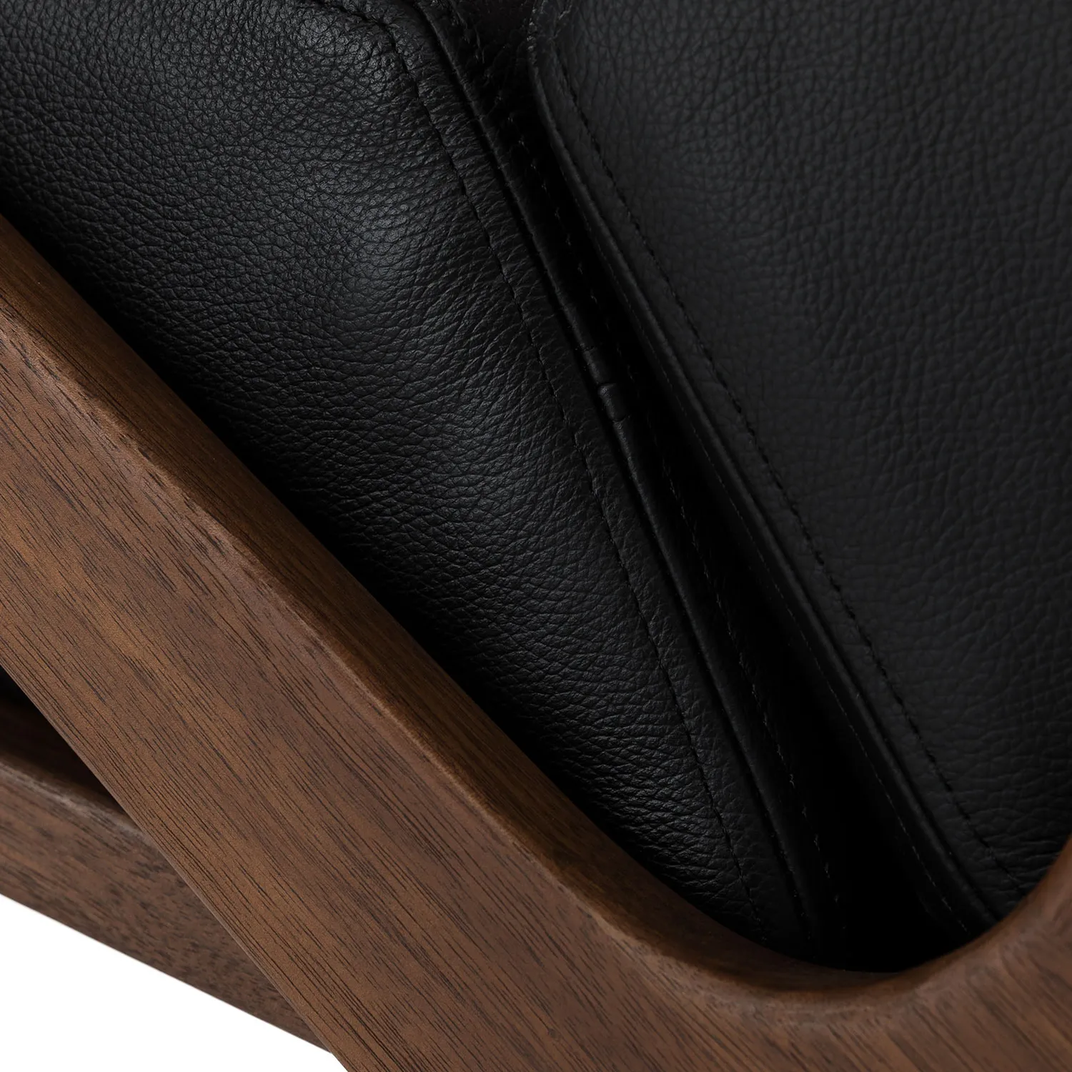 Otio 26_ Leather Lounge Set - Walnut and Black - Image 10