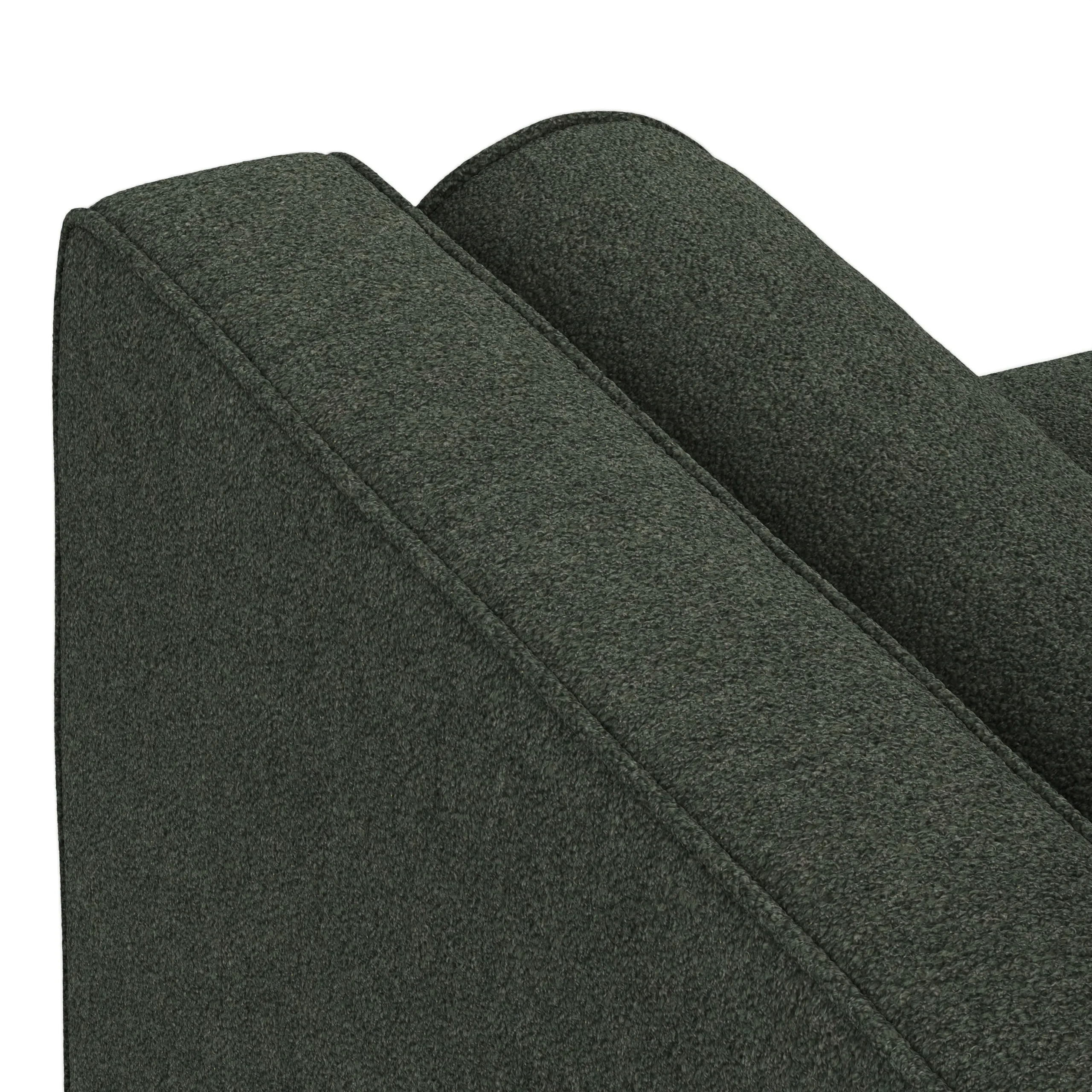 Sven 42_ Tufted Lounge Chair - Green Wool Bouclé - Image 7