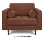 Sven 42_ Tufted Lounge Chair - Ratine Oxide