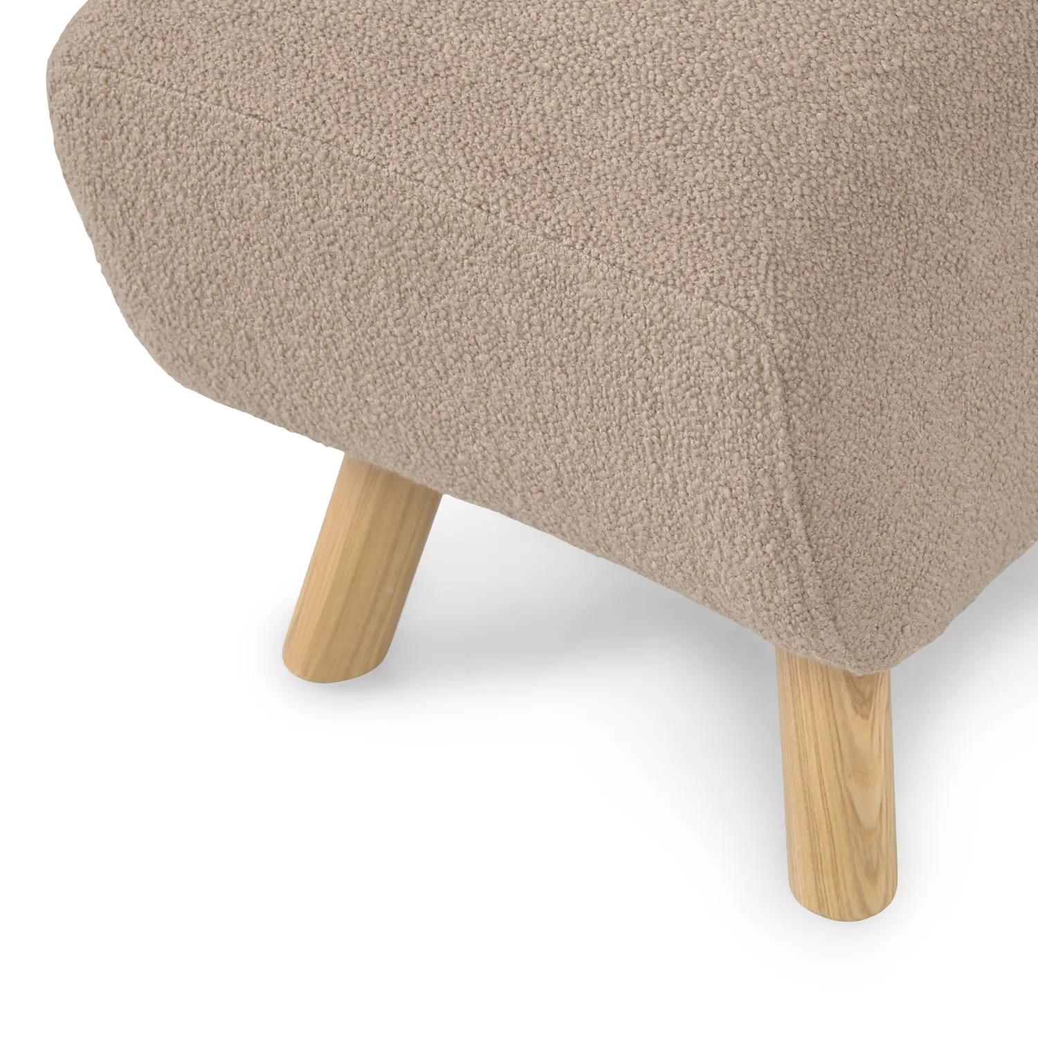 Gabriola 23_ Ottoman - Sandstone Wool Bouclé - Image 7