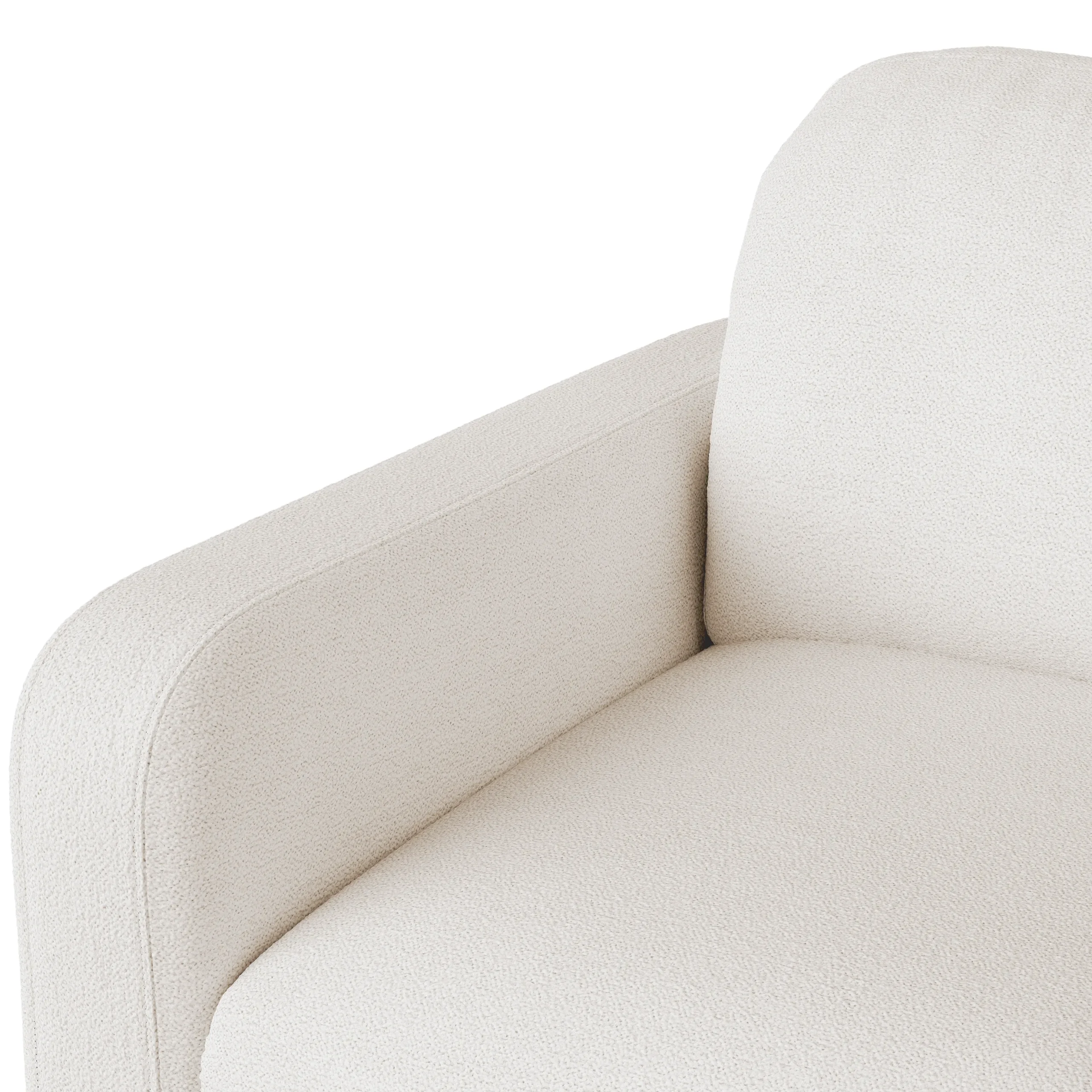 Vati 37_ Lounge Chair - Ivory Wool Bouclé - Image 6