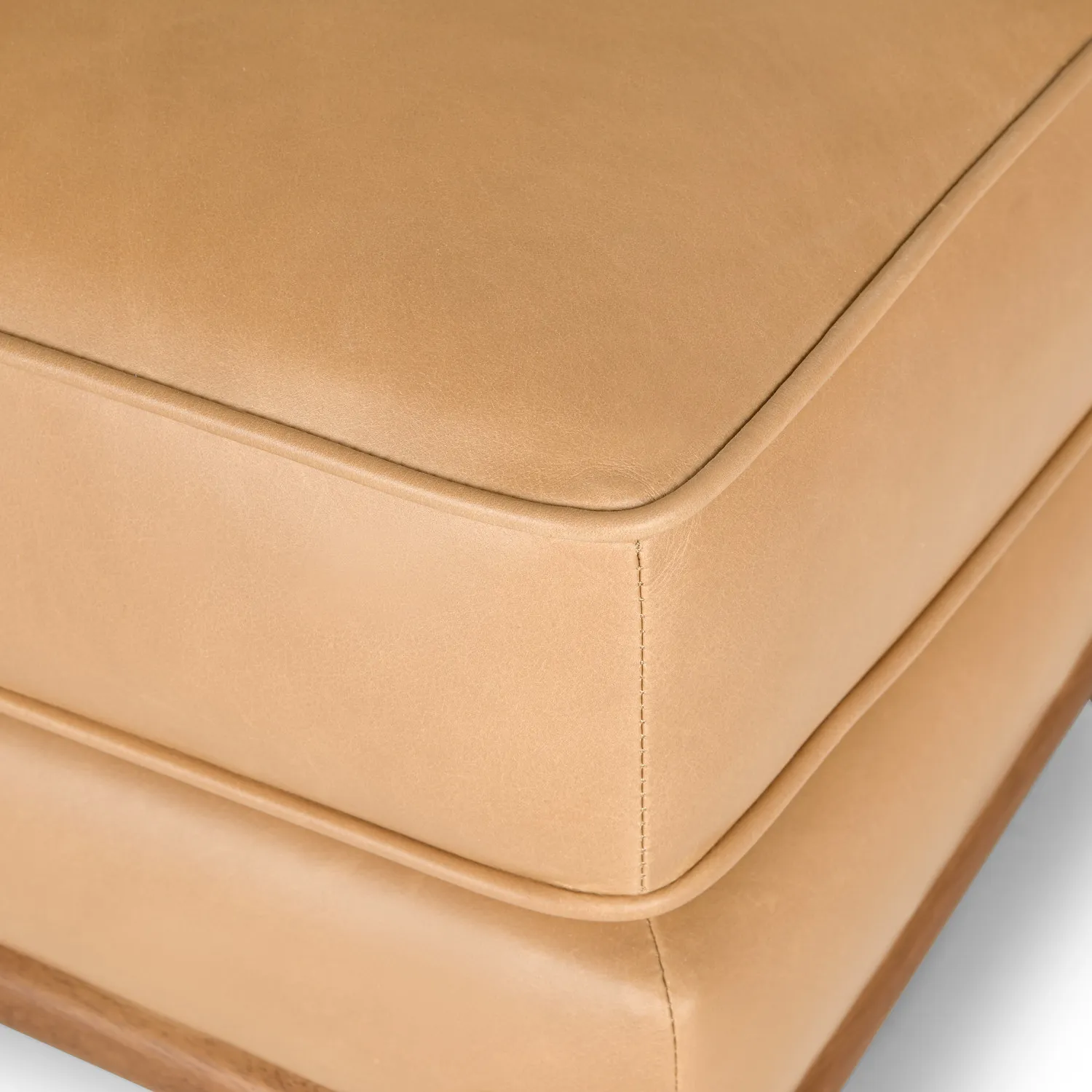 Timber 31_ Leather Ottoman - Charme Tan - Image 8