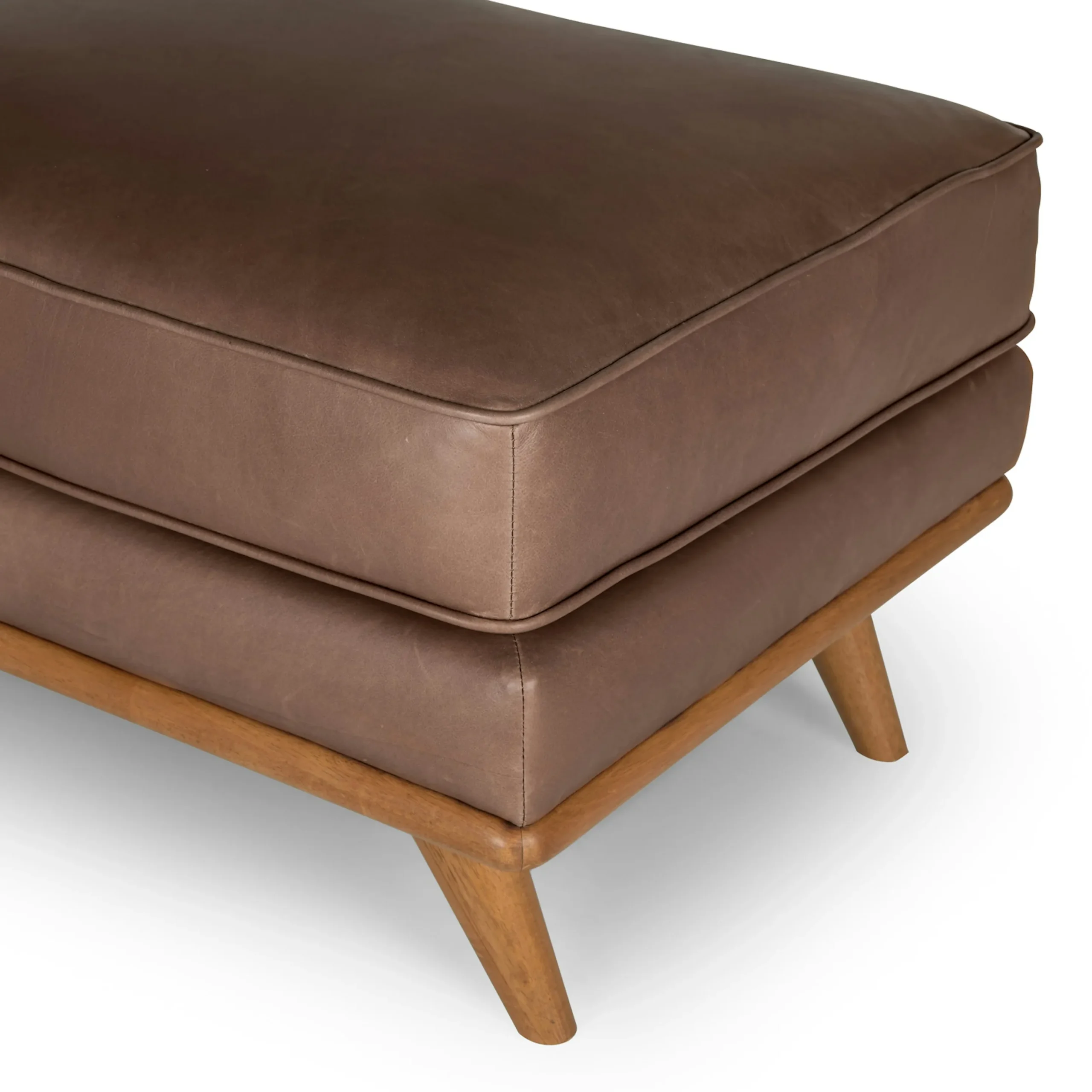 Timber 31_ Leather Ottoman - Charme Chocolat - Image 7