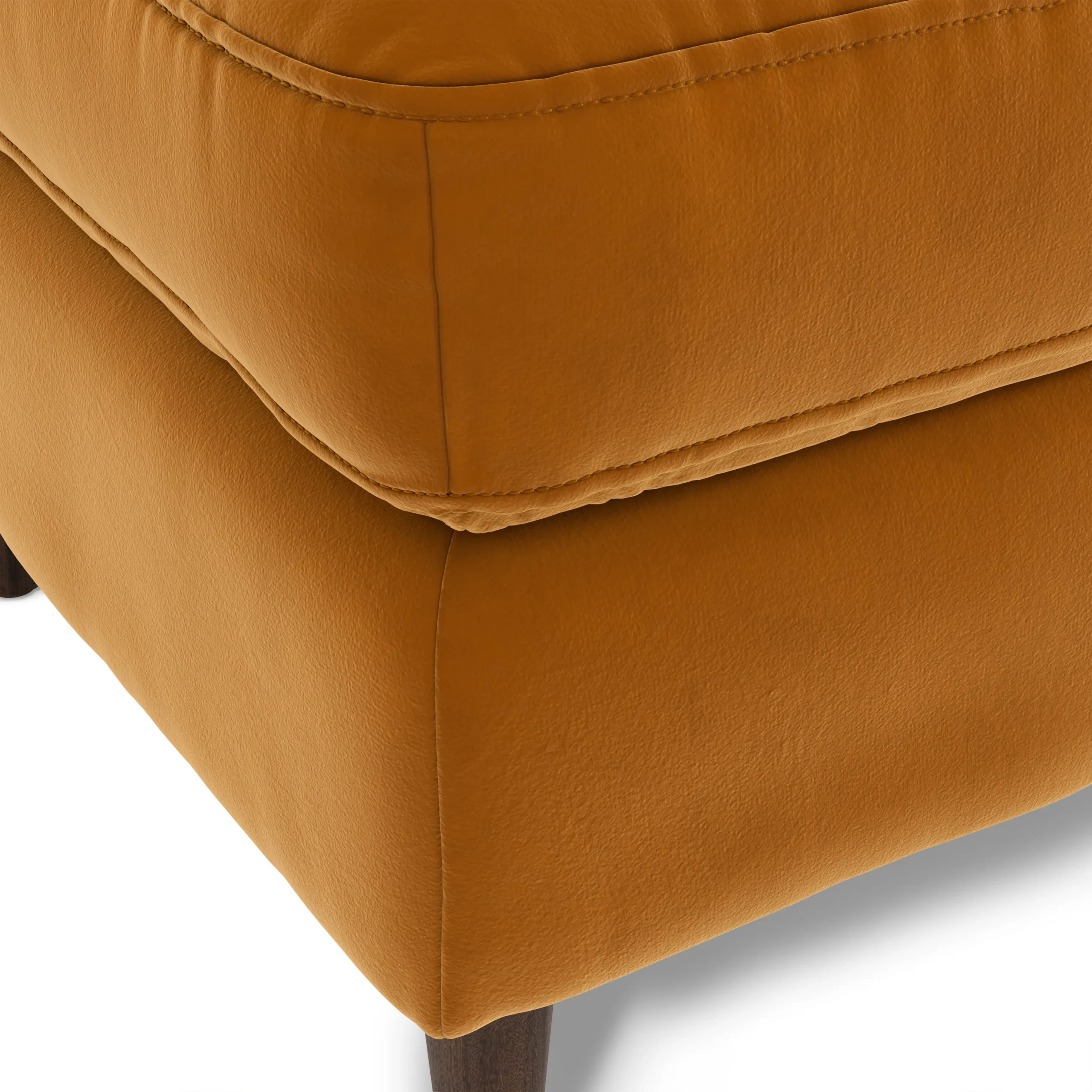 Sven 30_ Velvet Ottoman - Plush Pacific Ginger - Image 4