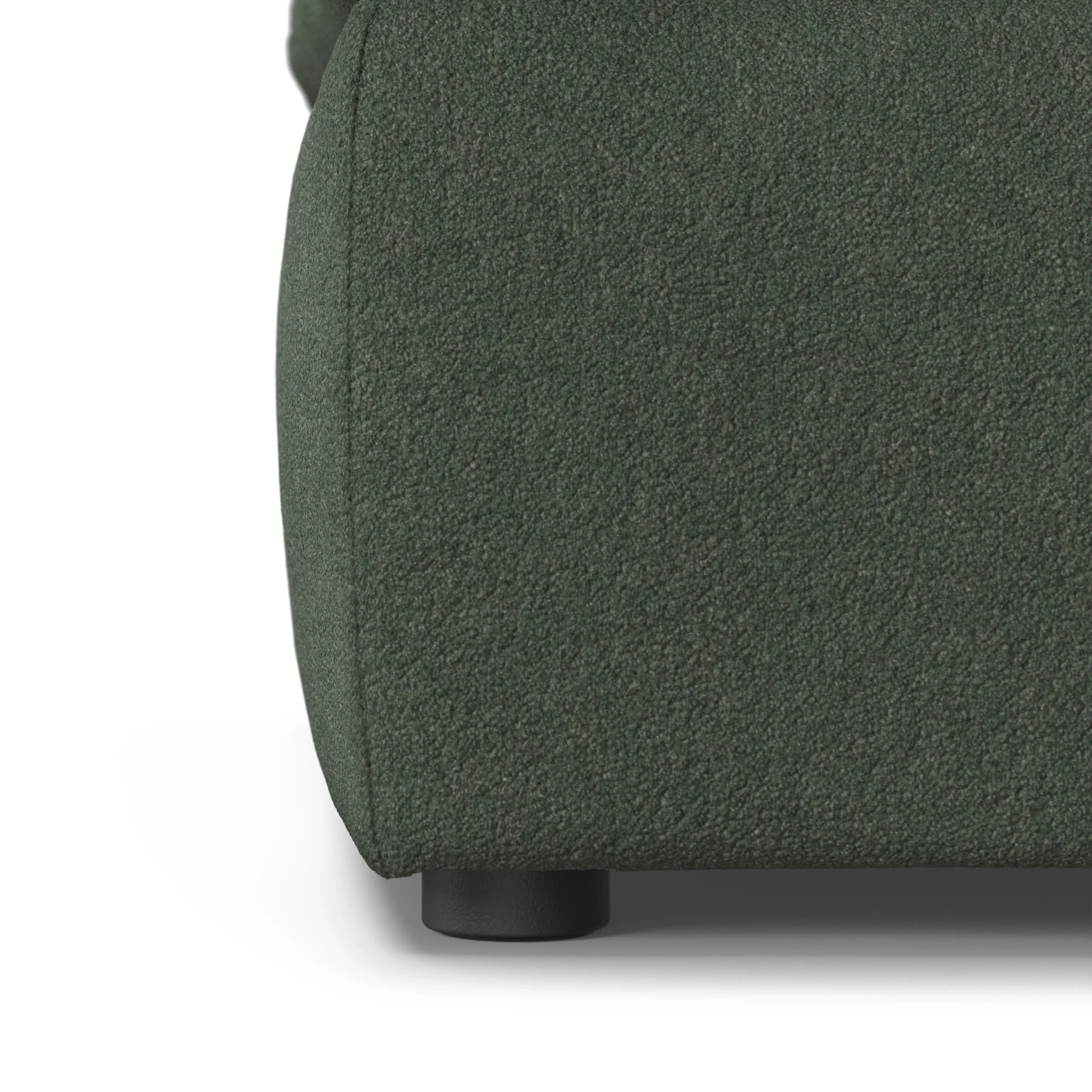 Leigh 41_ Ottoman - Green Wool Bouclé - Image 7