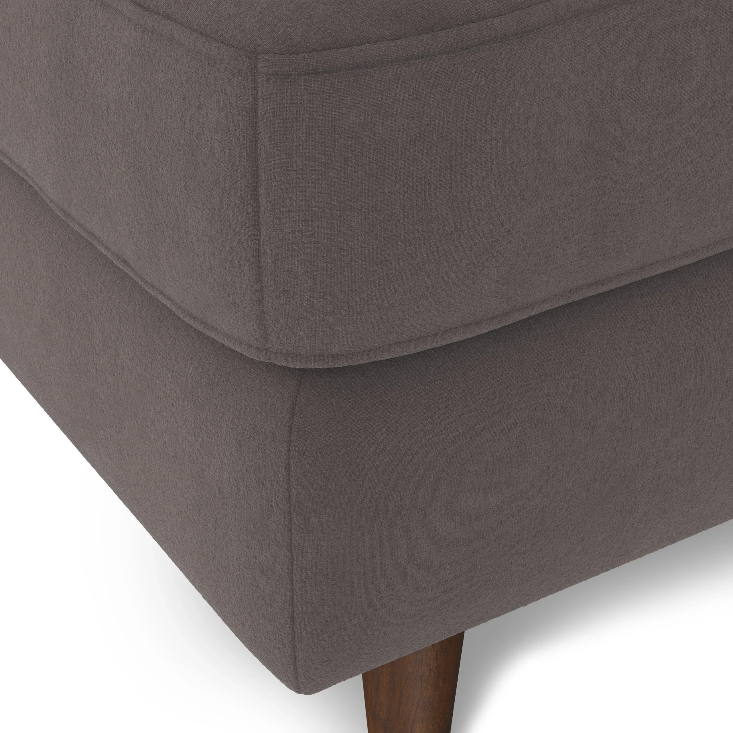 Sven 30_ Velvet Ottoman - Hale Warm Gray - Image 5