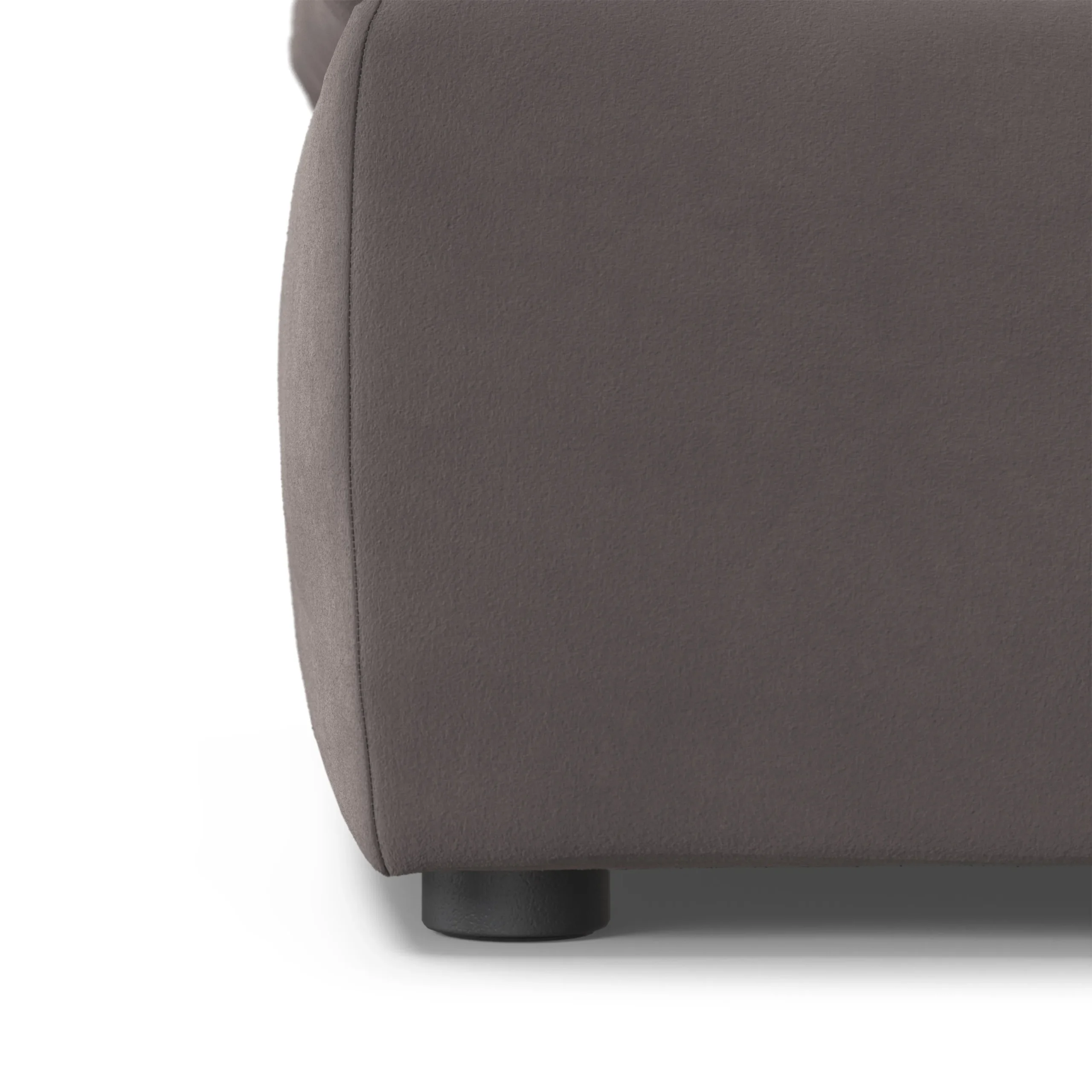 Leigh 41_ Velvet Ottoman - Hale Warm Gray - Image 7