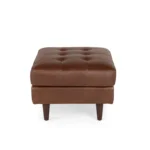 Sven 30_ Leather Ottoman - Taos Brown