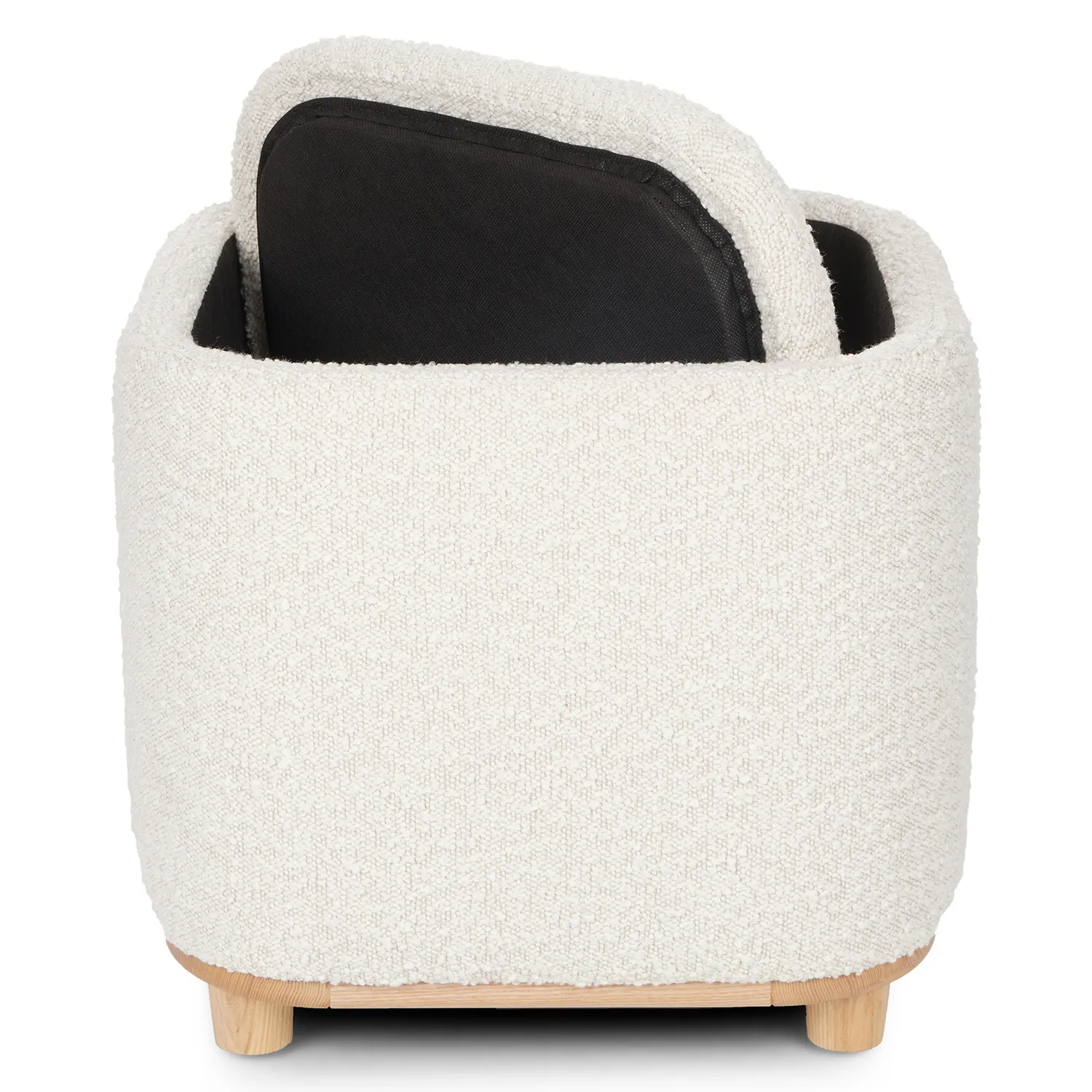 Maribo 19_ Storage Ottoman - Ivory Bouclé - Image 7