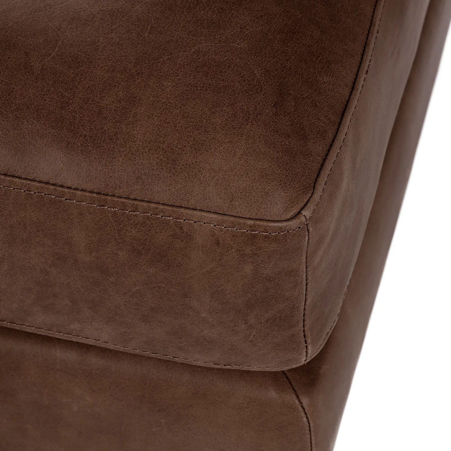 Sven 30_ Leather Ottoman - Charme Chocolat - Image 8
