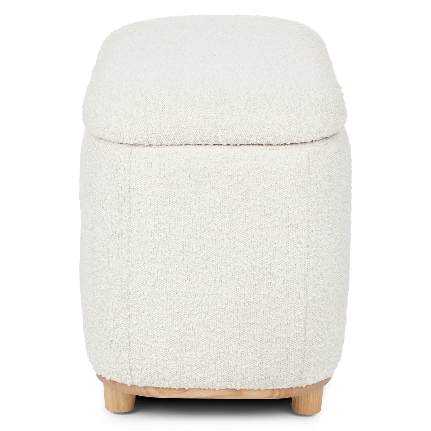 Maribo 32_ Storage Ottoman - Ivory Bouclé - Image 7